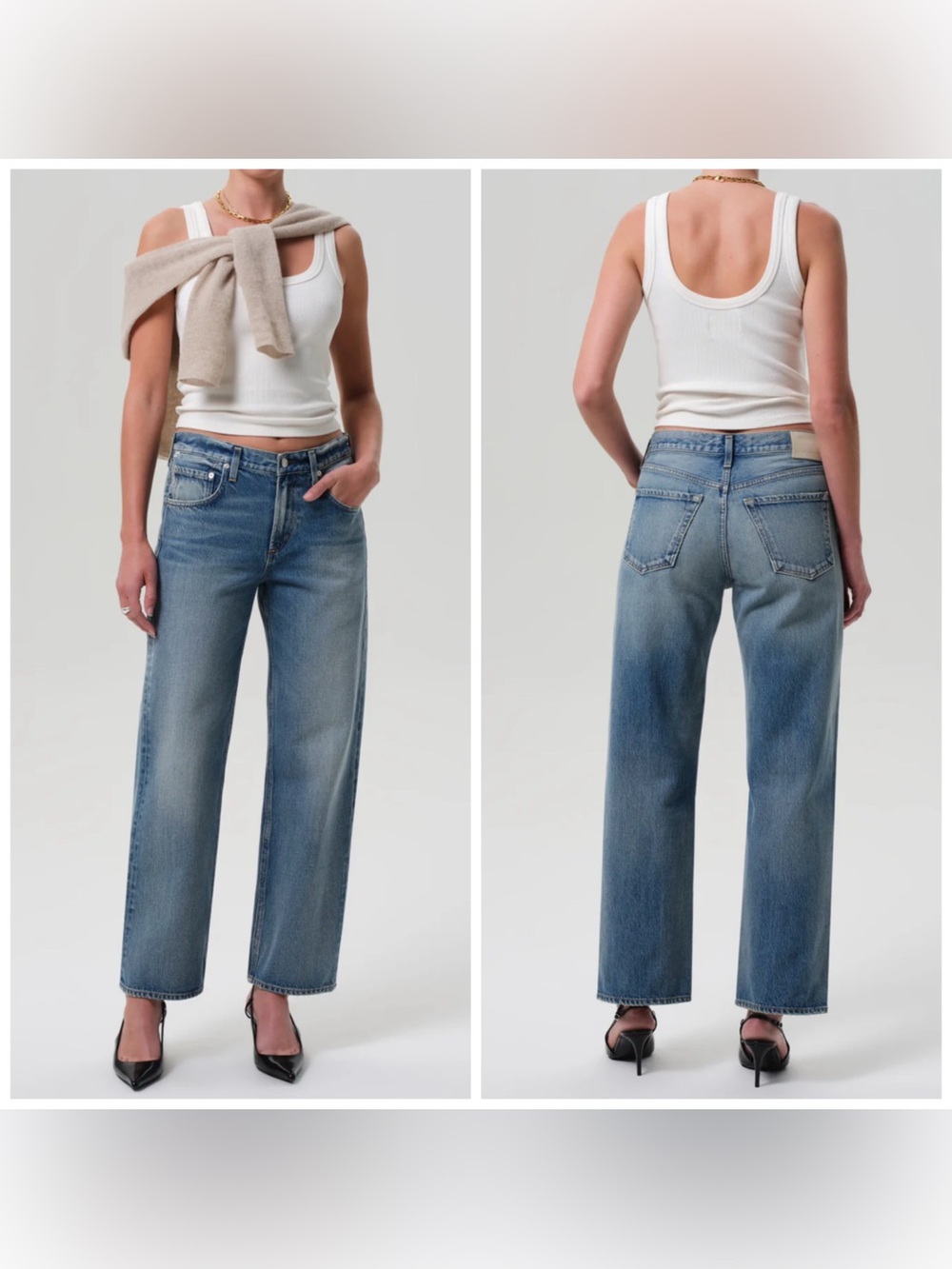 Citizens Of Humanity Lindz Low Rise Easy Straight Size 29 Blue Bijou